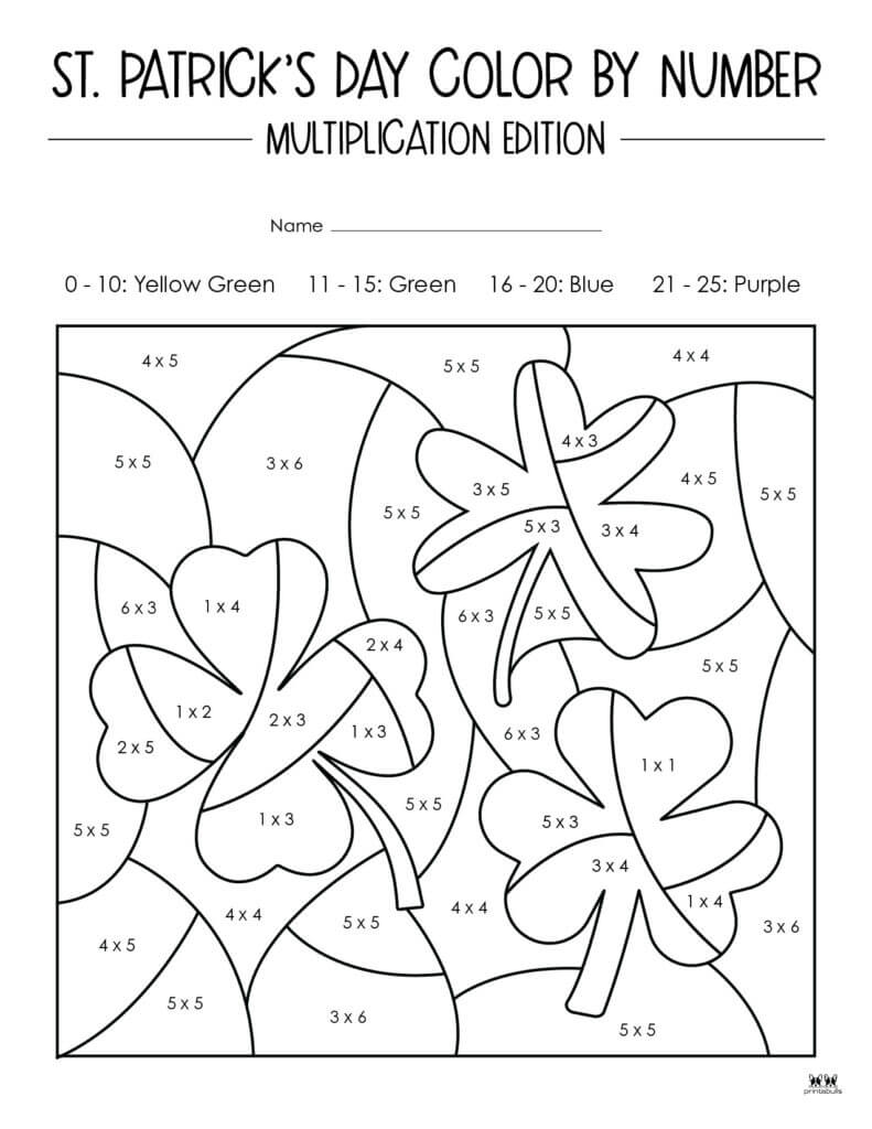 Images gratuites de la Saint-Patrick coloriage magique