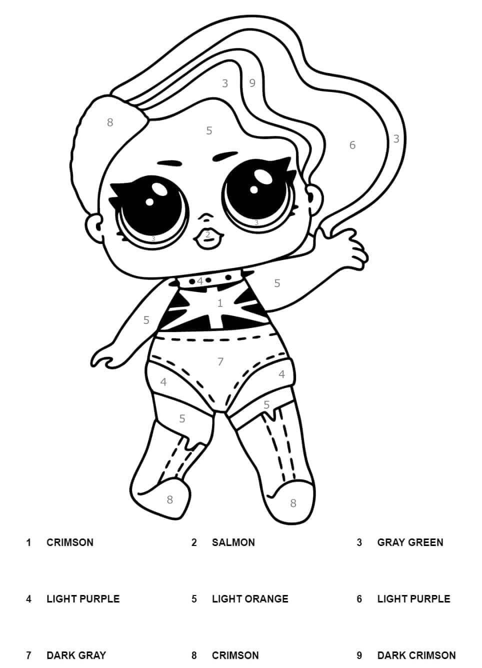 Incroyable LOL Surprise Coloriage Magique