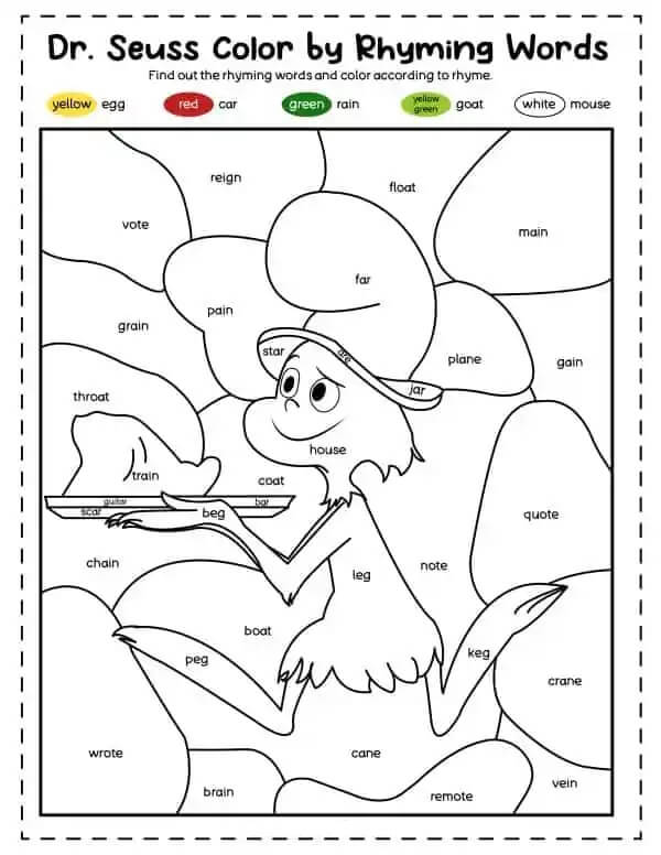 Le Chat Chapeauté Coloriage Magique