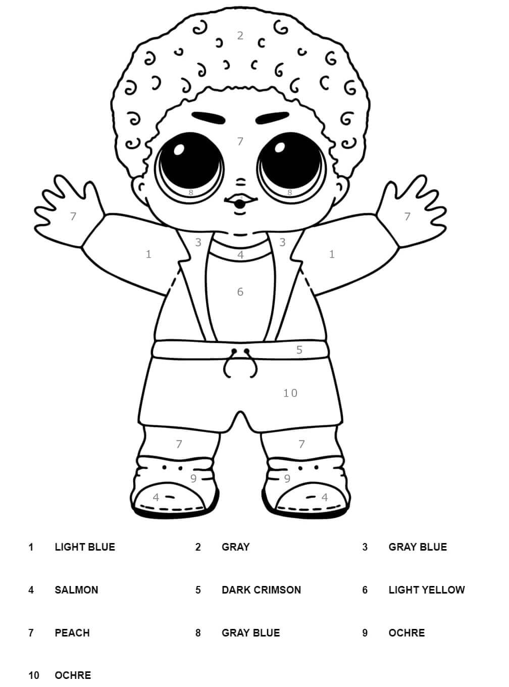 LOL Garçon Coloriage Magique
