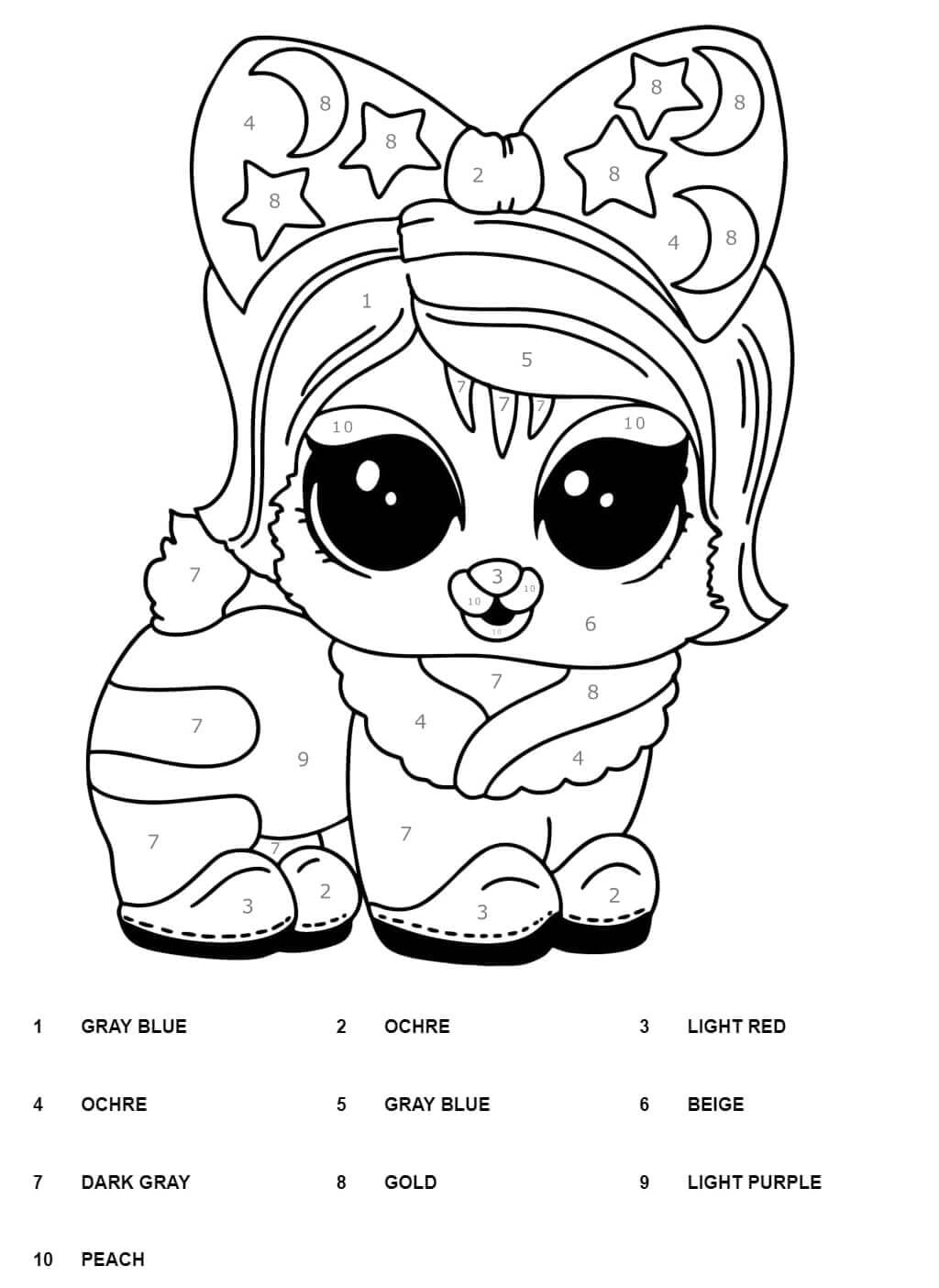 Mignonne LOL Surprise Coloriage Magique