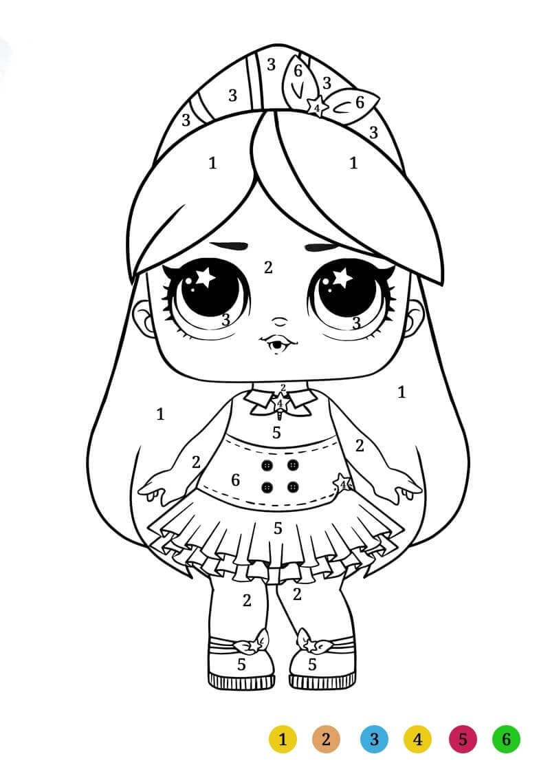 Sourire LOL Surprise Coloriage Magique