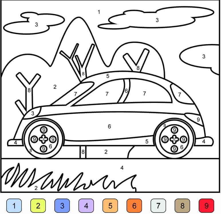 Superbes Hot Wheels Coloriage Magique