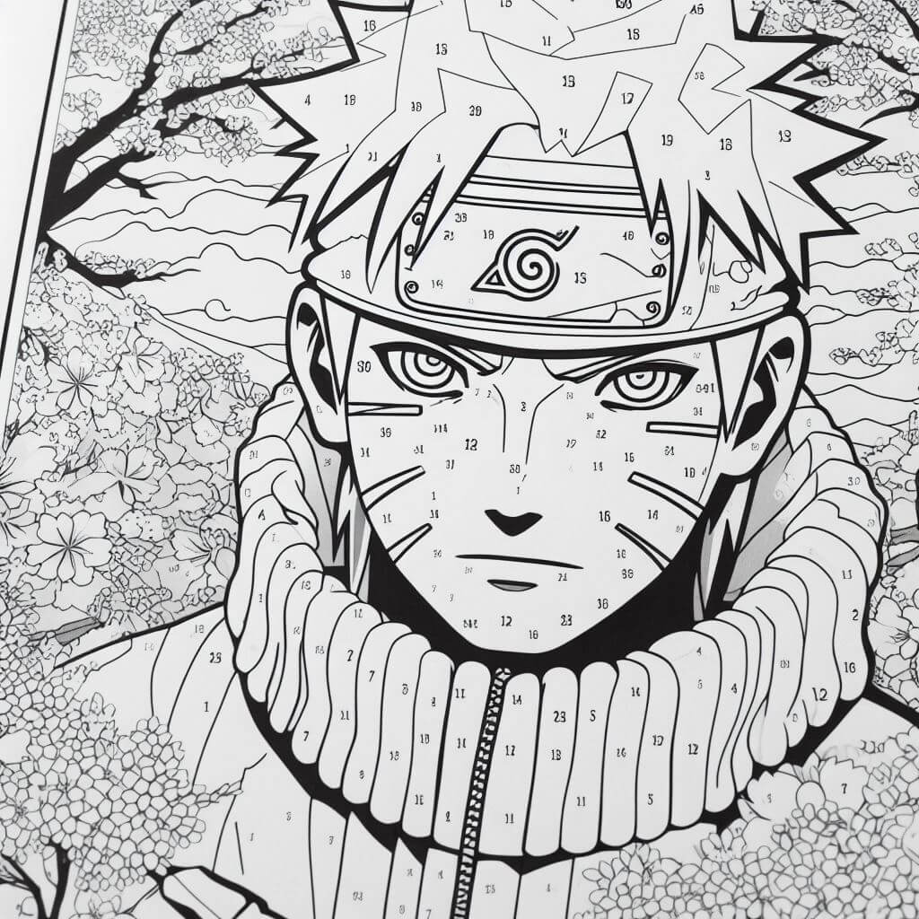 Génial Naruto Coloriage Magique
