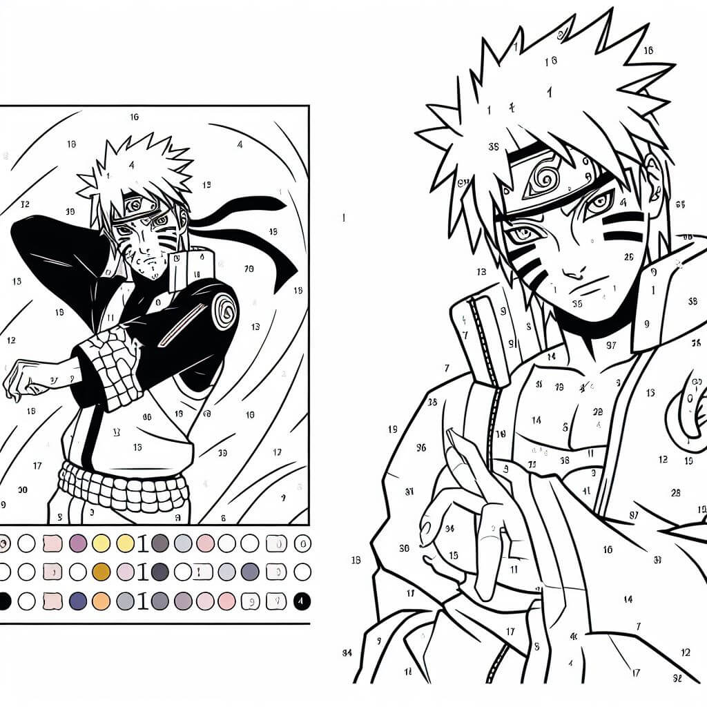 Grand Naruto Coloriage Magique