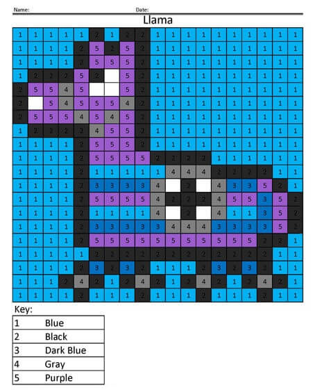 Lama de Fortnite Coloriage magique