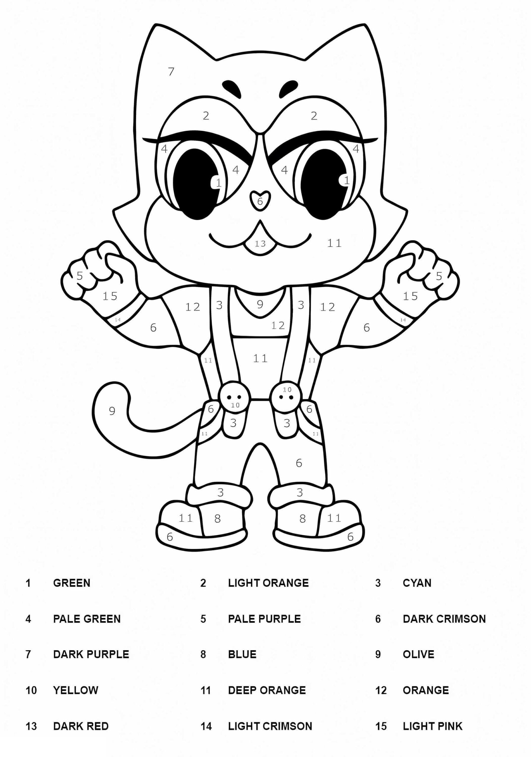 Meowscles Fortnite Coloriage magique