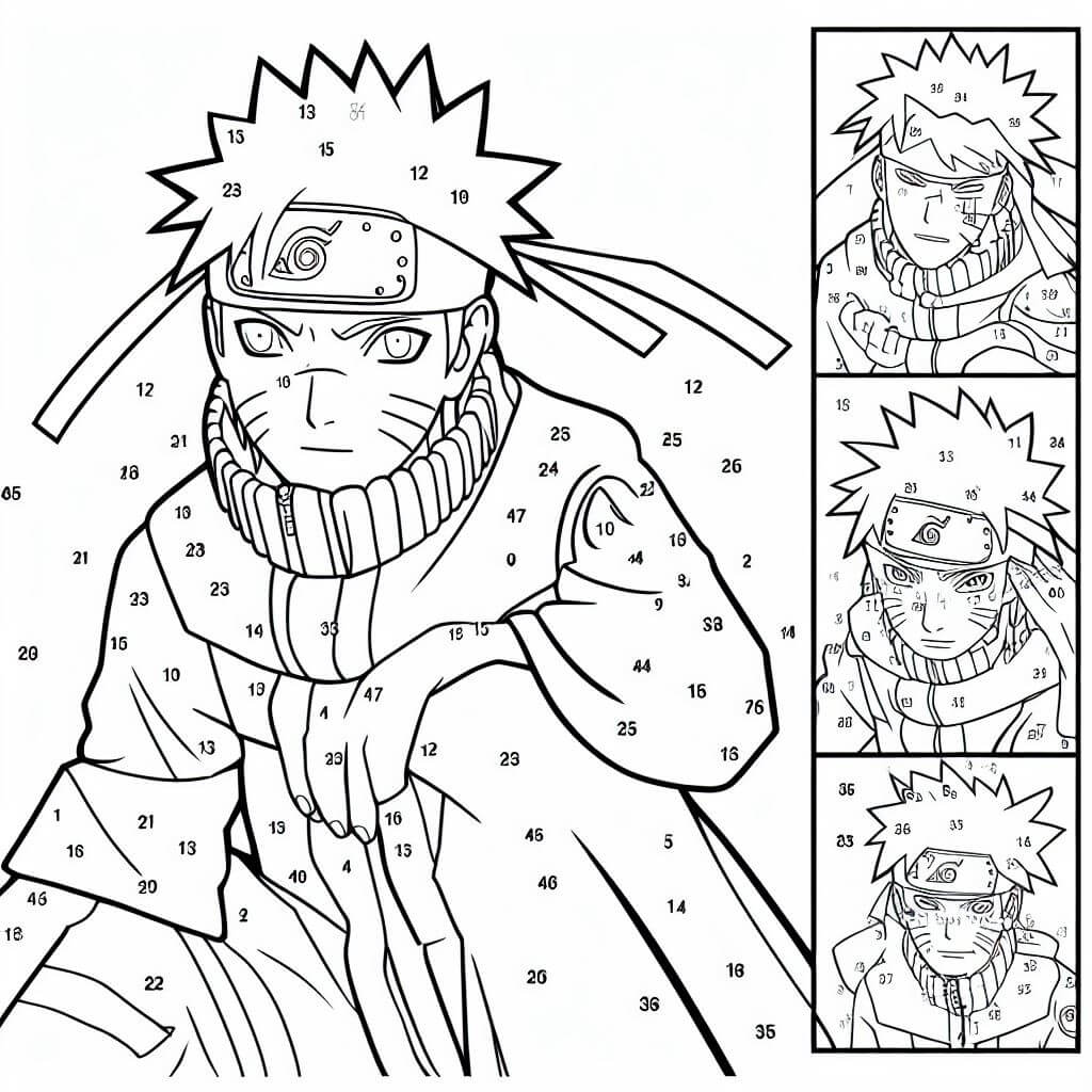Normal Naruto Coloriage Magique