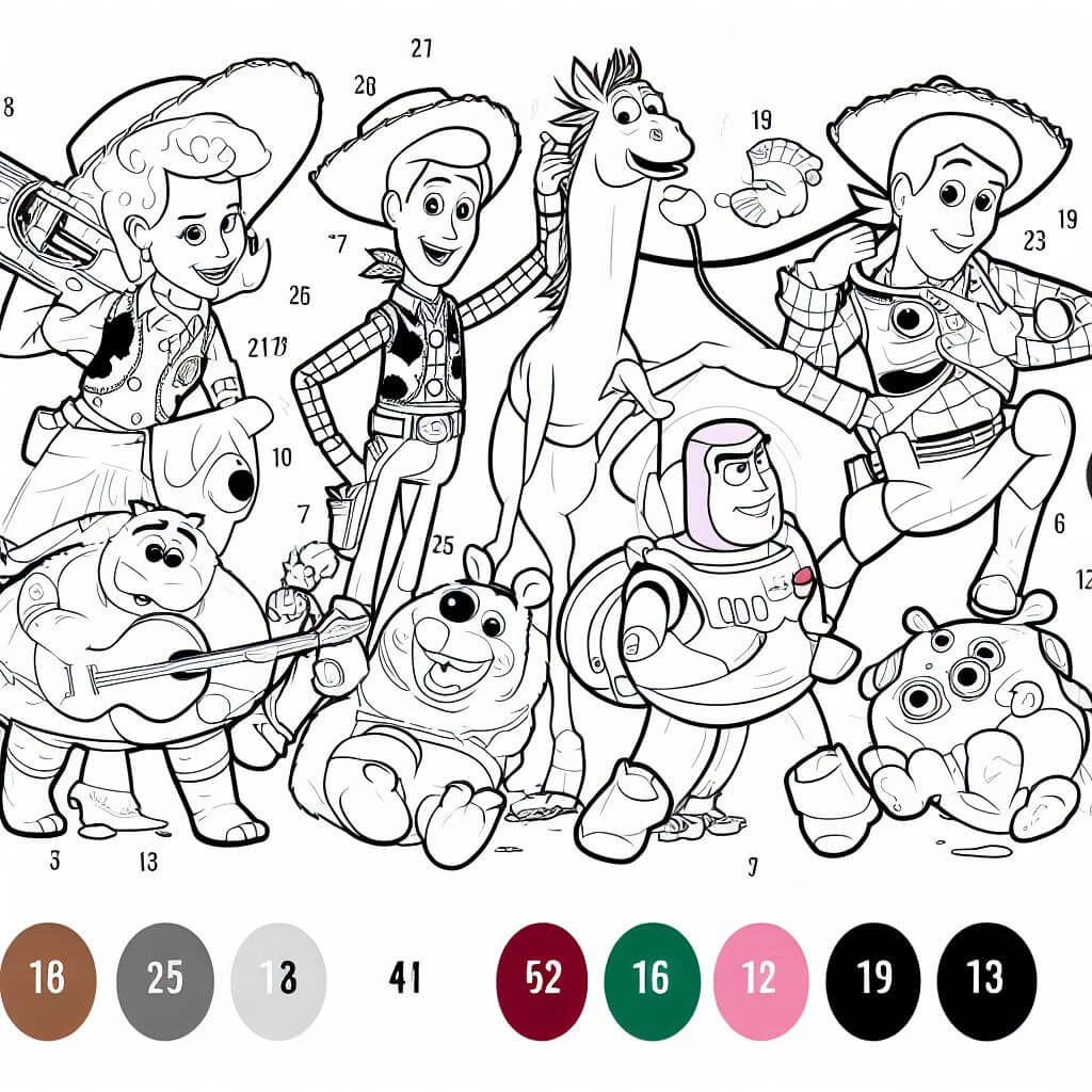 Coloriage Magique Toy Story