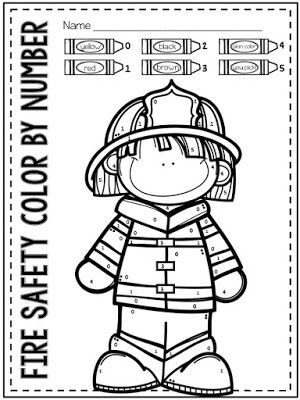 Pompier souriant Coloriage magique