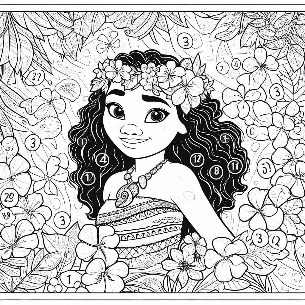 Coloriage Magique Vaiana