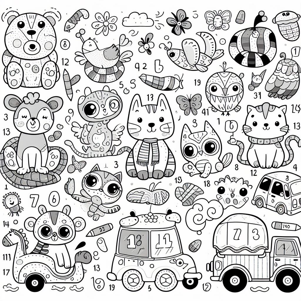 Animaux Cours préparatoire Coloriage Magique