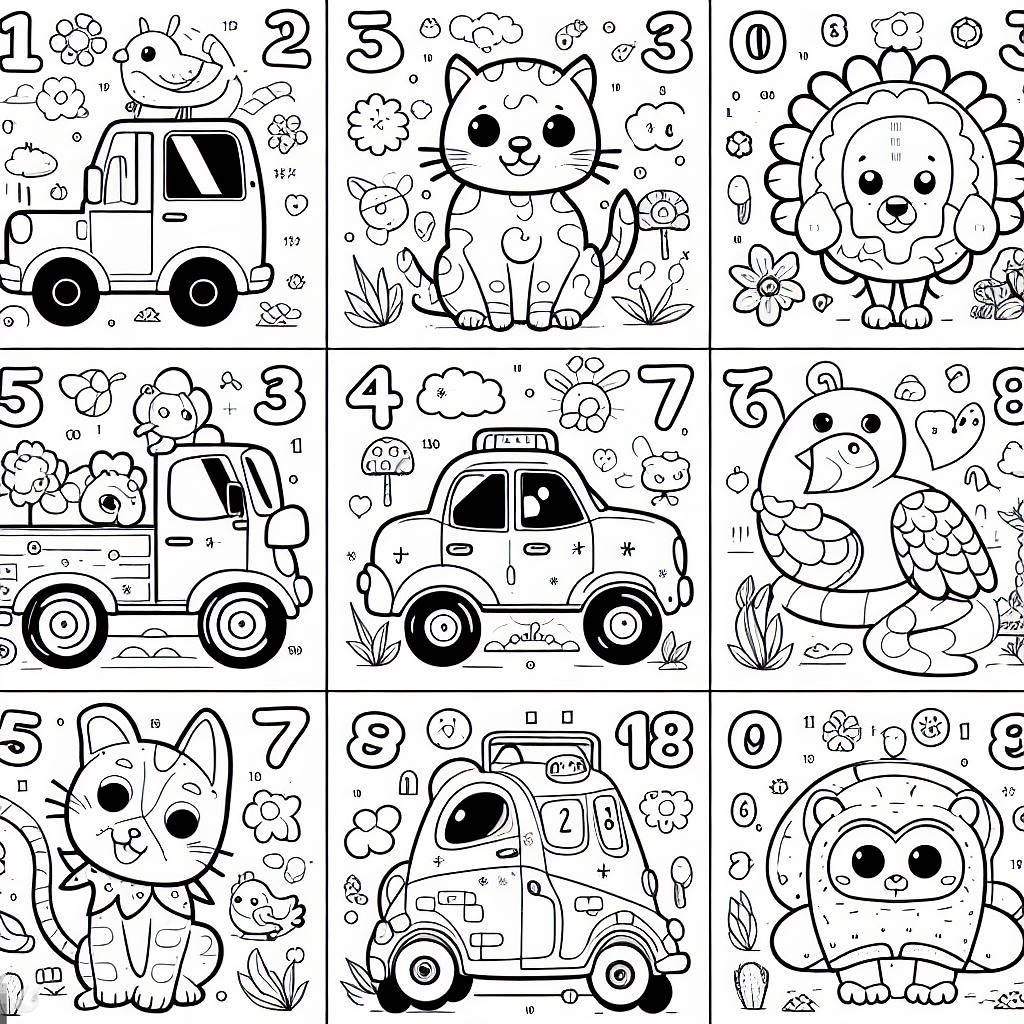 Beau Cours préparatoire Coloriage Magique