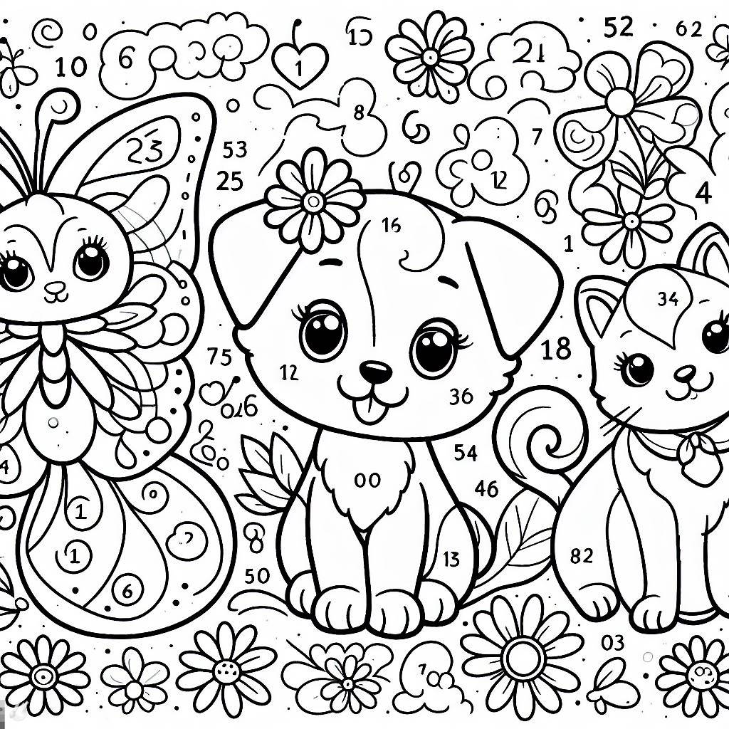 Mignon Cours préparatoire Coloriage Magique