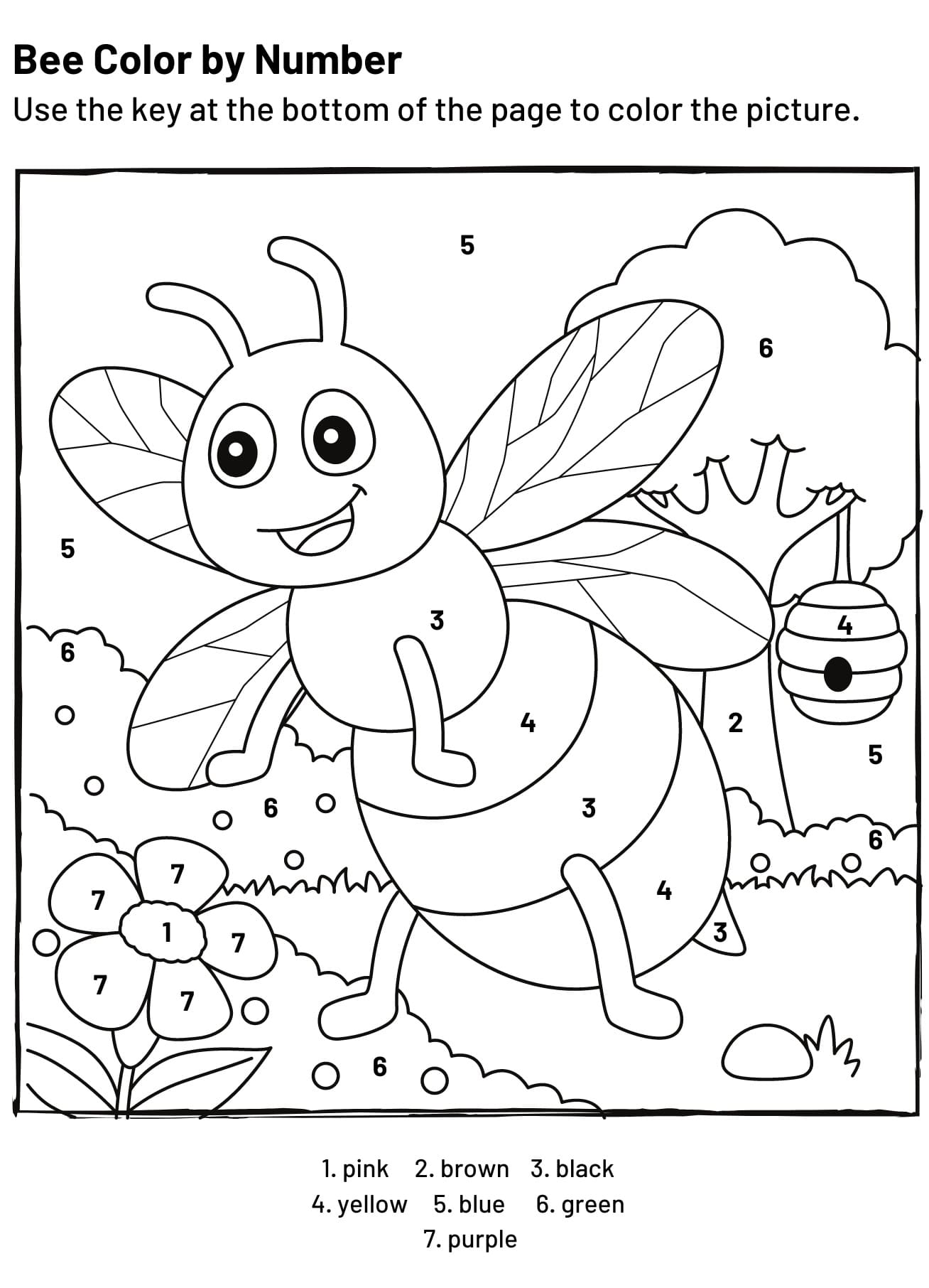 Abeille Coloriage Magique Gratuitement