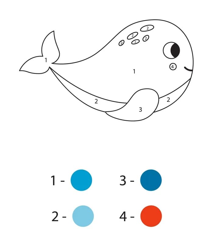 Baleine Coloriage Magique Gratuit