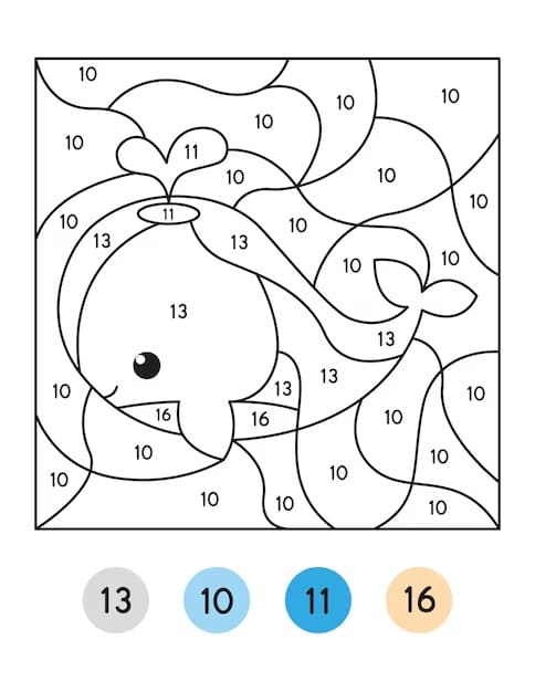 Baleine Coloriage Magique Gratuitement