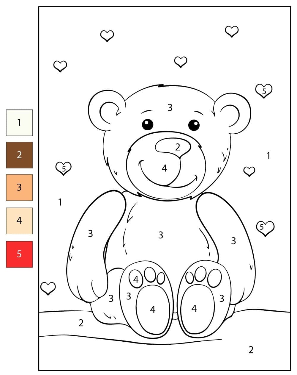 Bel Ours Coloriage Magique