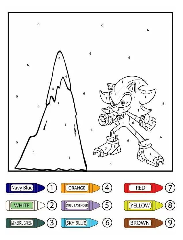 Belle Sonic Coloriage Magique