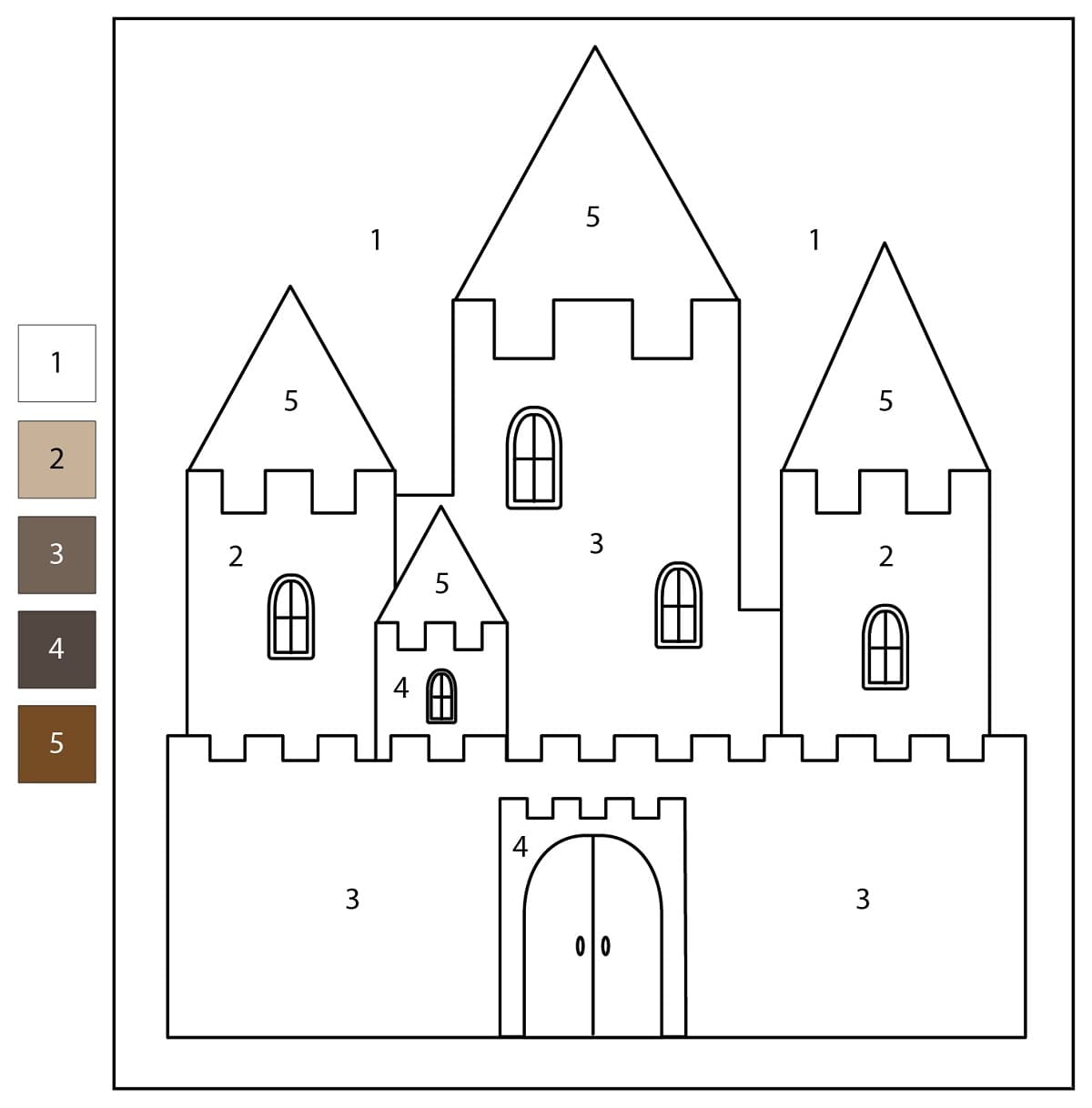 Château Coloriage Magque Gratuit
