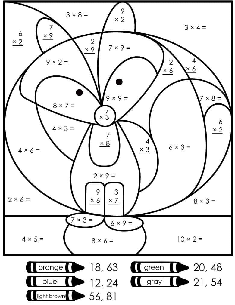 Couleur du renard par multiplication