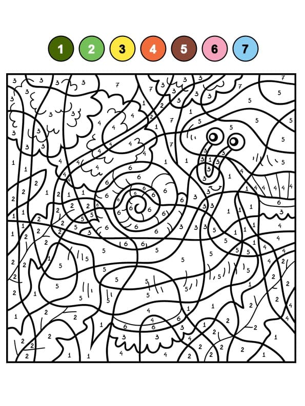 Dur Escargot Coloriage Magique