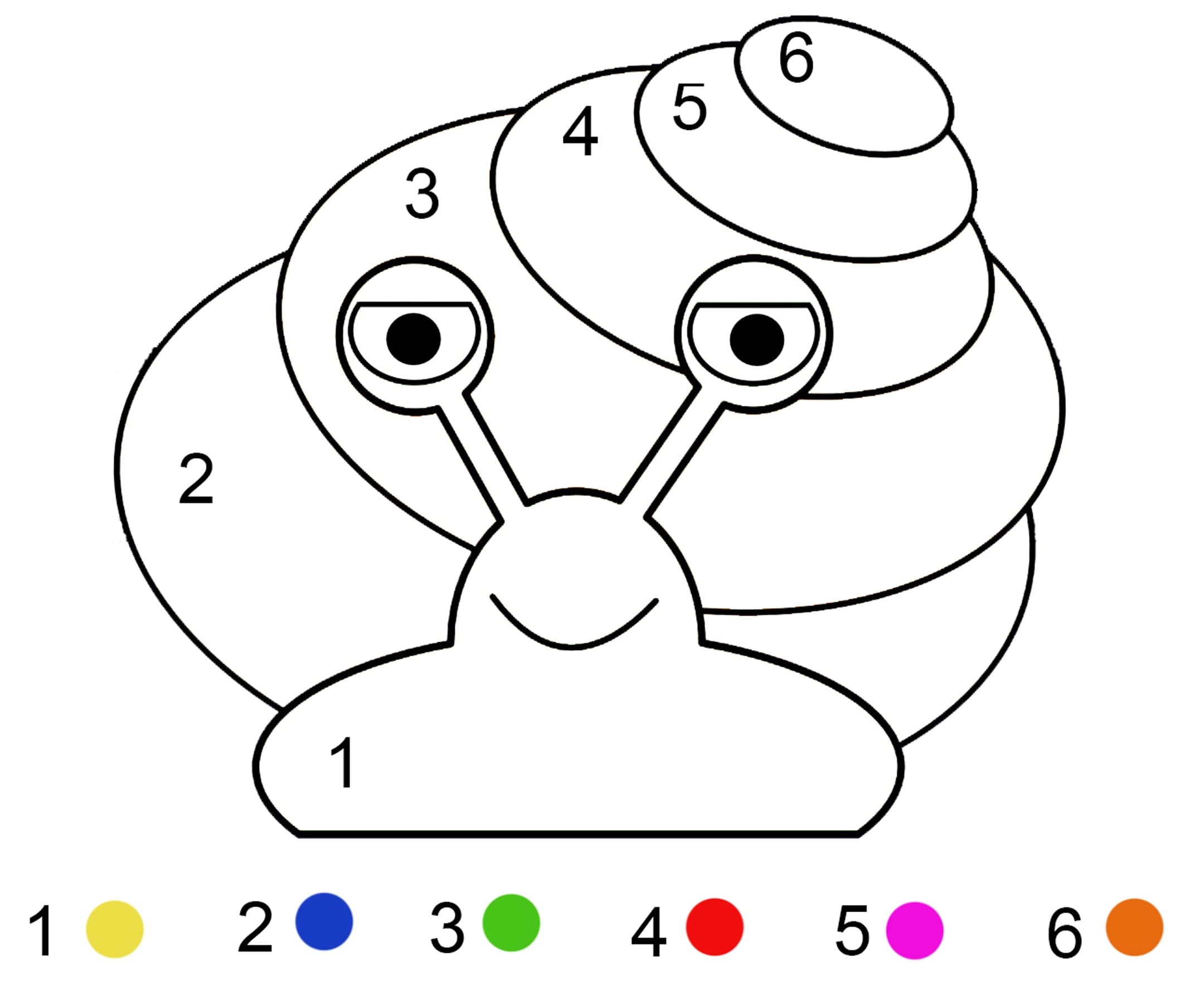 Facile Escargot Coloriage Magique