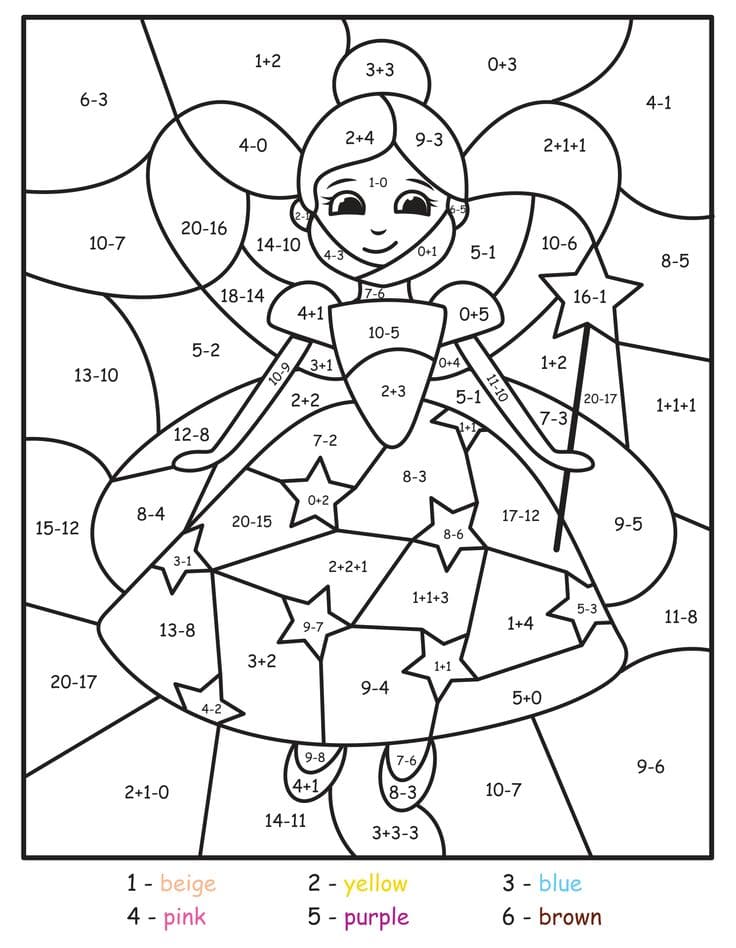 Fée Couleur par mathématiques