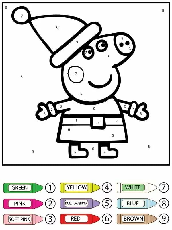 Gnome Peppa Pig Coloriage Magique