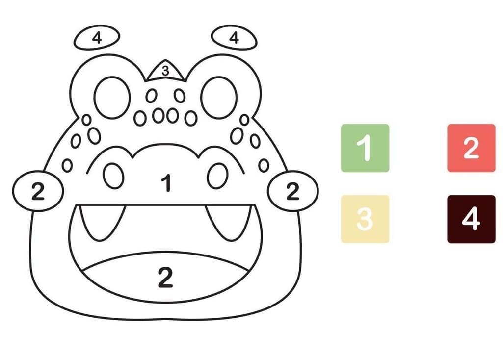 Gratuit Alligator Coloriage Magique