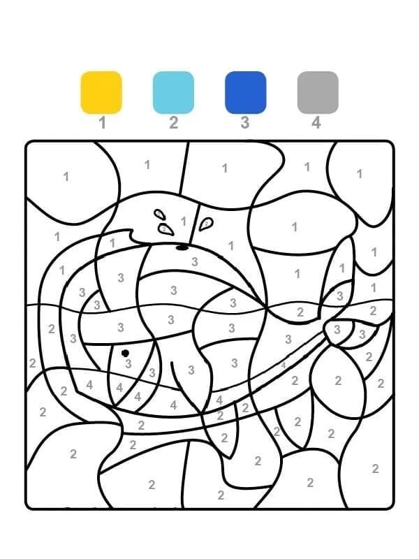 Gratuit Baleine Coloriage Magique
