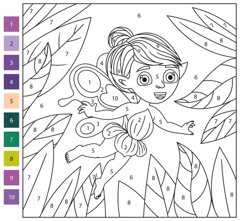 Gratuit Fée Coloriage Magique
