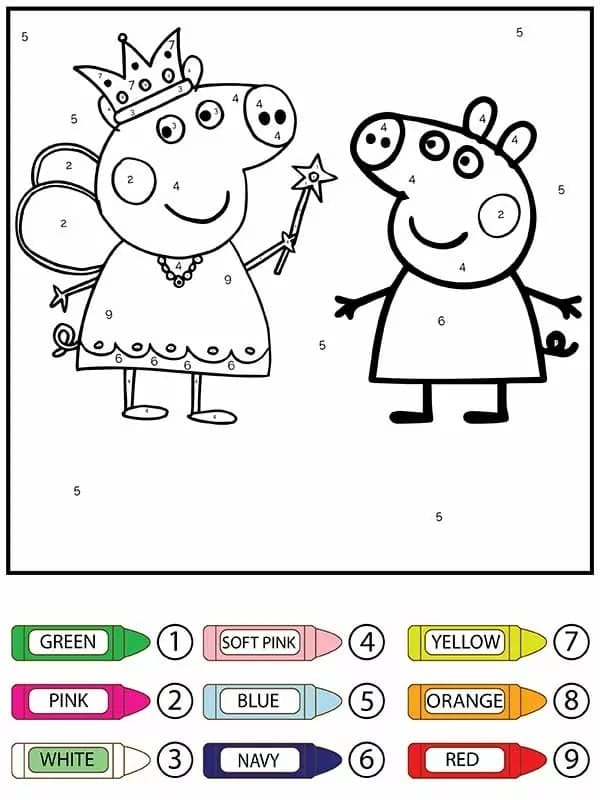 Gratuit Peppa Pig Coloriage Magique