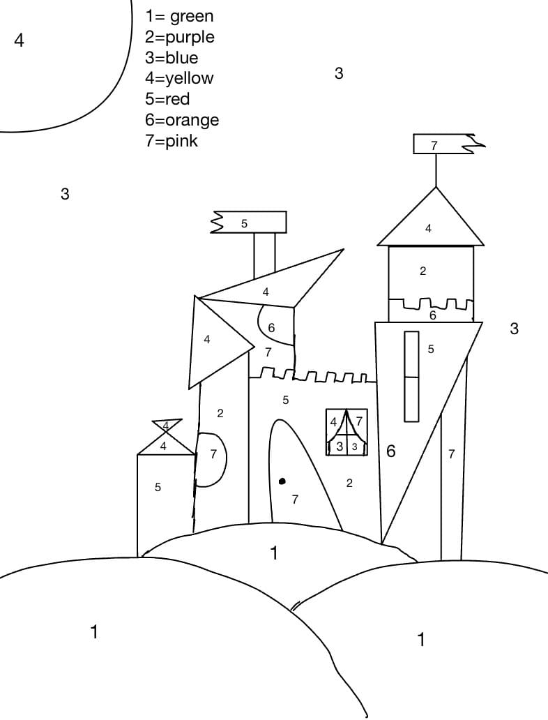 Imprimable Château Coloriage Magque