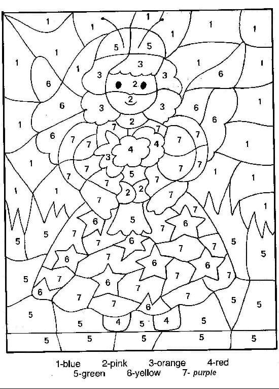 Joyeuse Fée Coloriage Magique