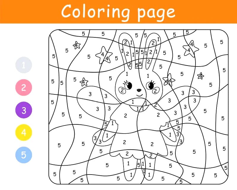 Lapin Fée Coloriage Magique