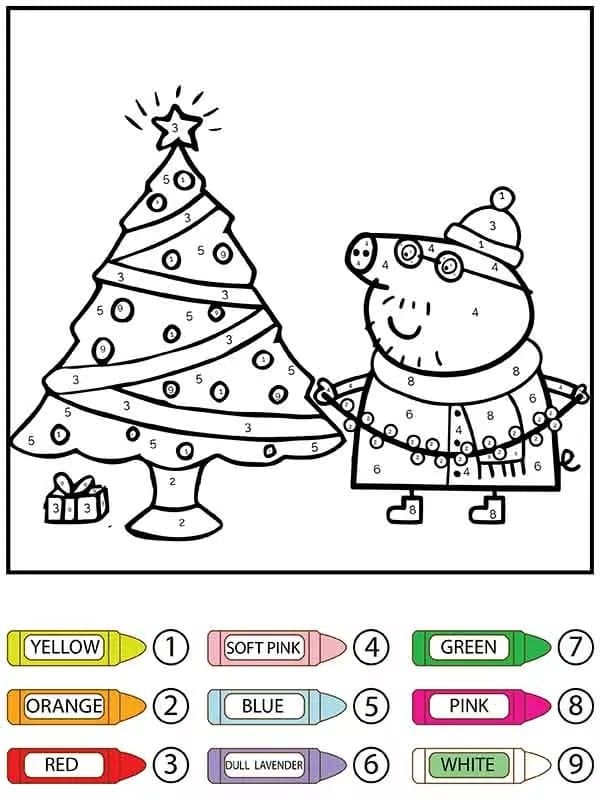 Le père de Peppa Pig Coloriage Magique