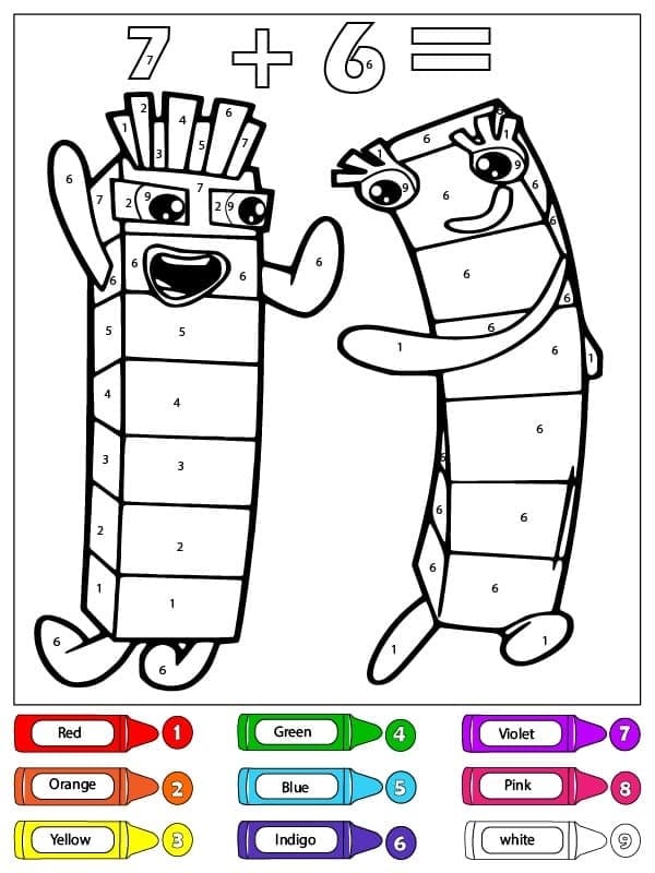 Coloriage Magique Numberblocks