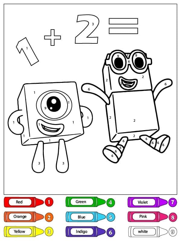 Numberblocks Coloriage Magique Gratuit