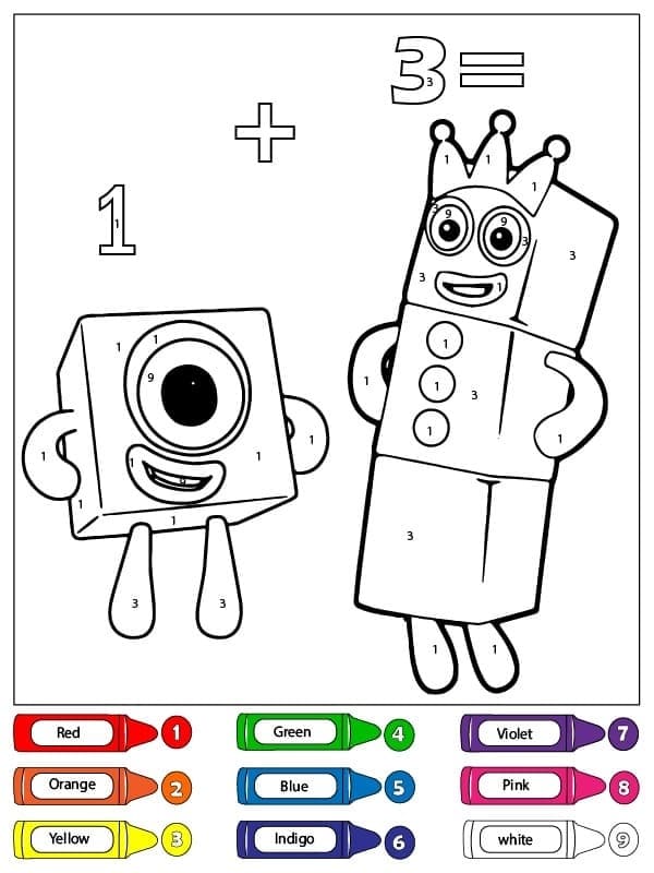 Numberblocks Coloriage Magique Pour les enfants