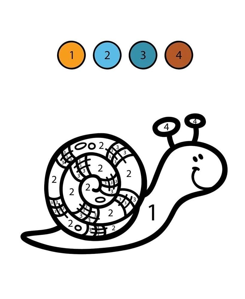 Coloriage Magique Escargot