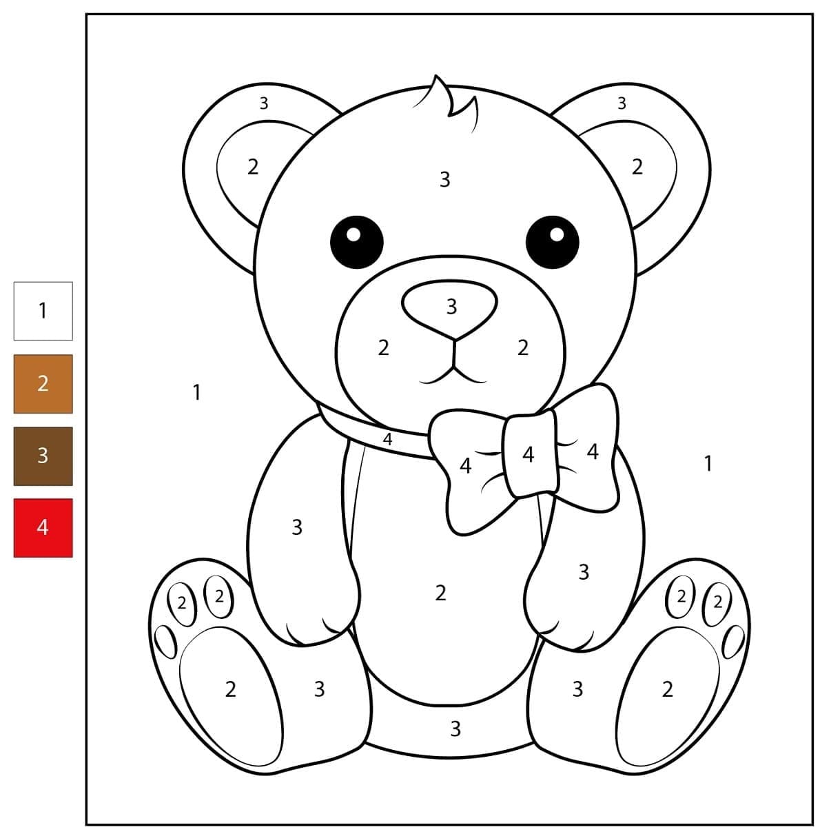 Petit Ours Coloriage Magique