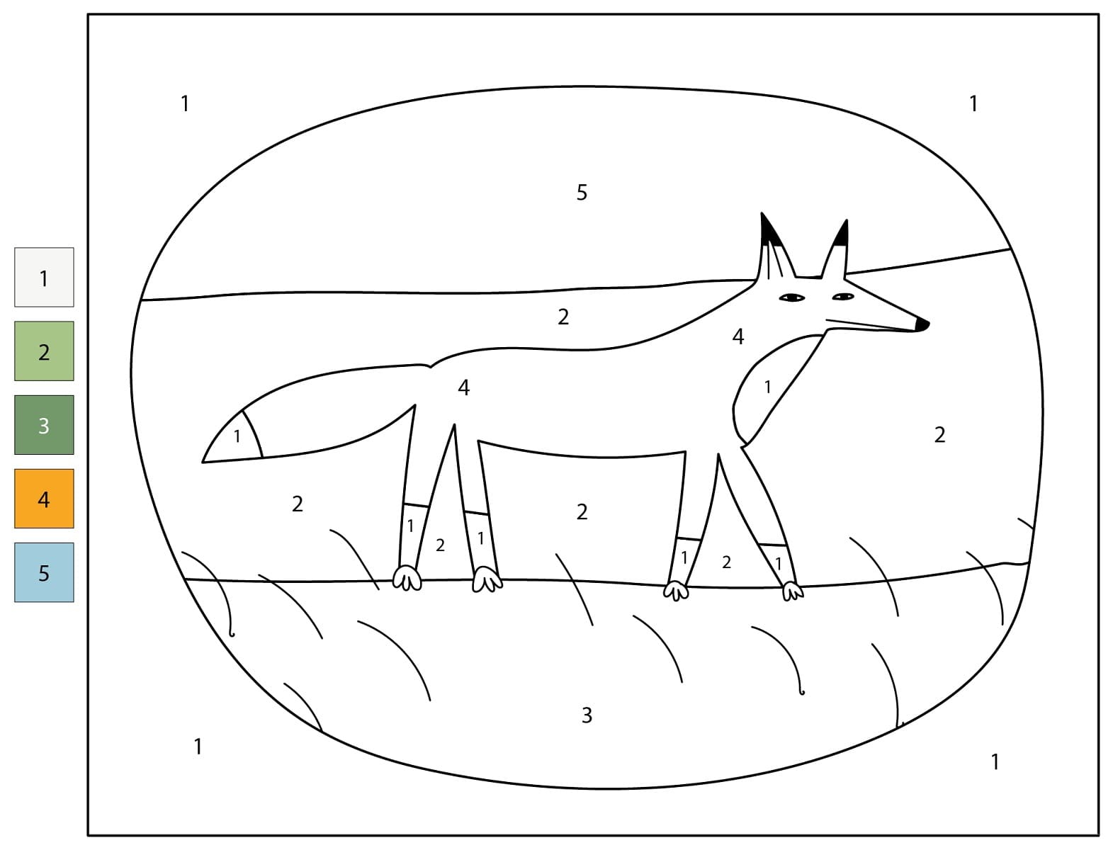 Renard Coloriage Magique Imprimable
