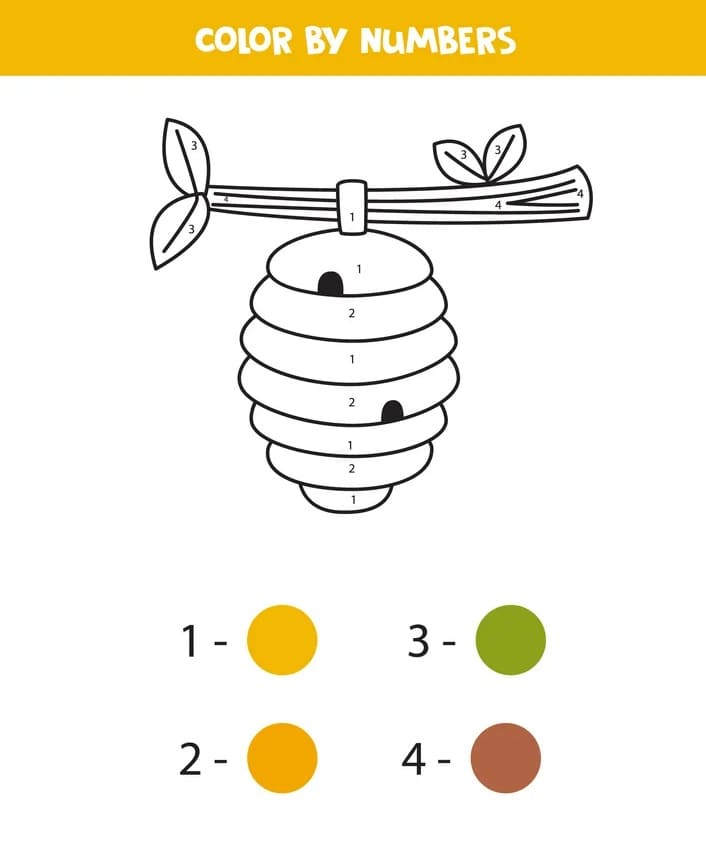 Ruche Coloriage Magique