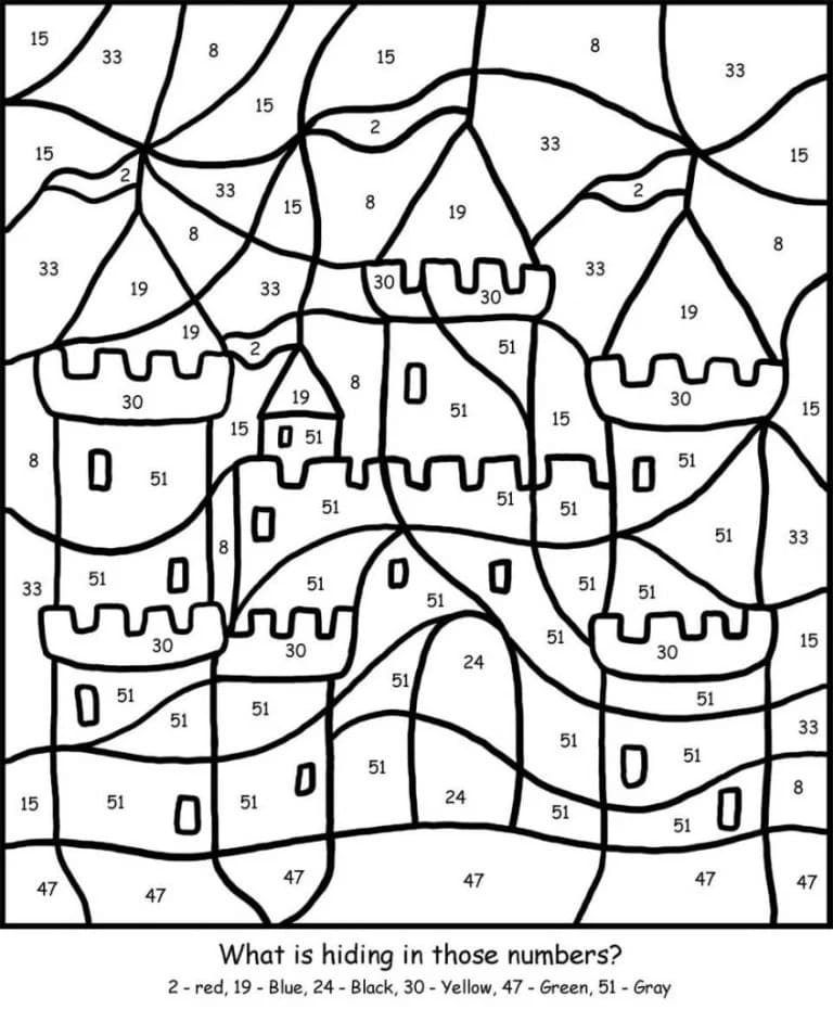Coloriage Magique Château