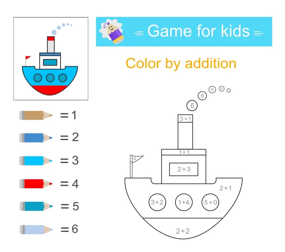 Bateau Couleur par addition
