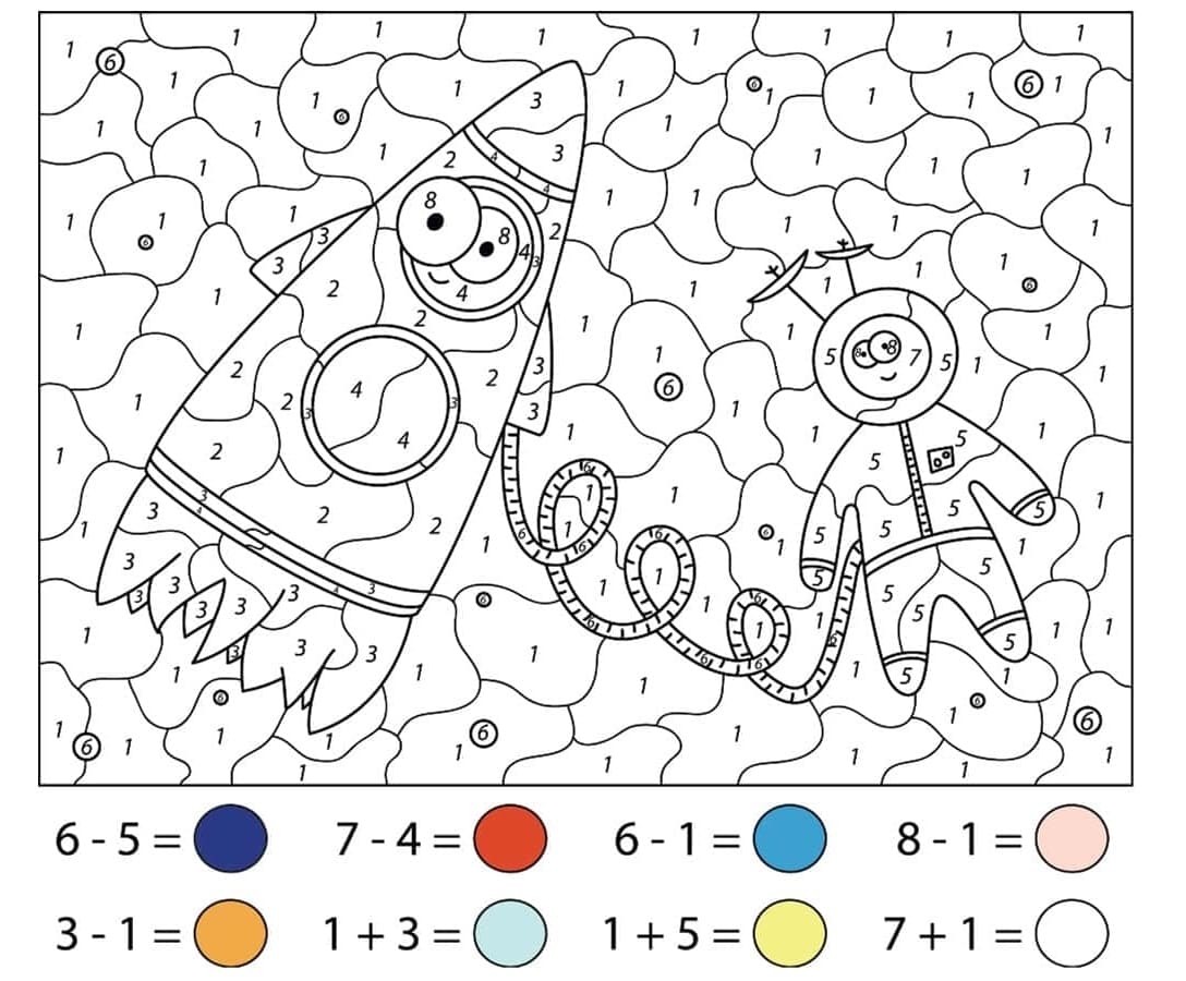 Couleur de fusée par mathématiques
