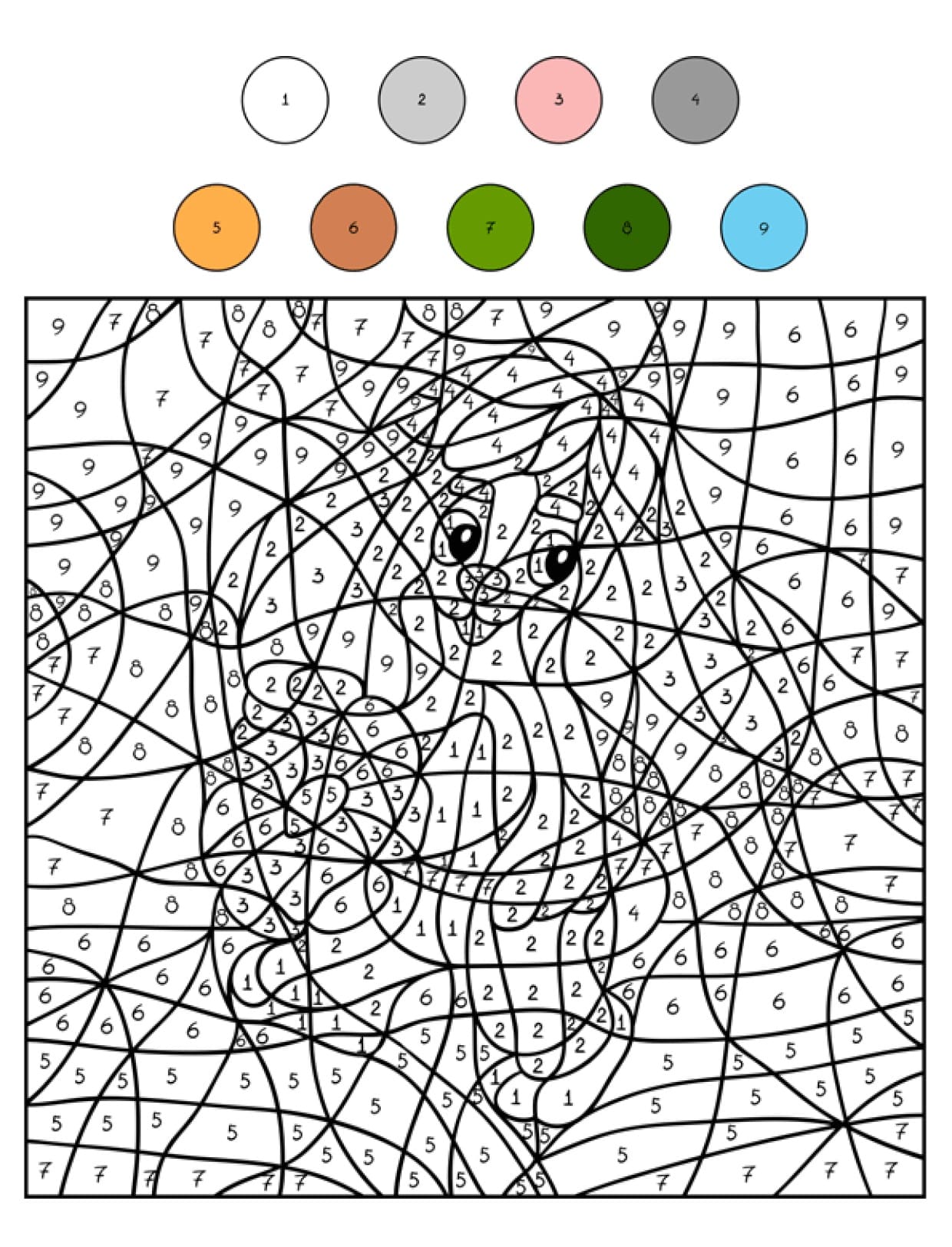 Écureuil de dessin animé Coloriage Magique