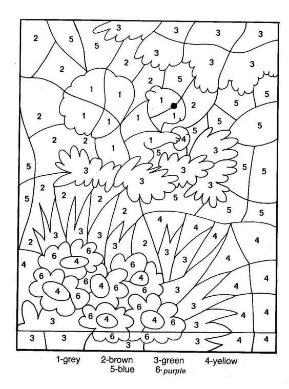 Coloriage Magique Écureuil