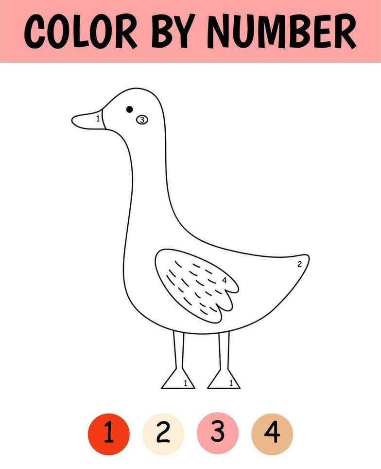 Gratuit Canard Coloriage Magique